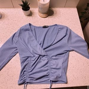 fashion nova blue long sleeve